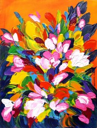 Mazhar Qureshi, 18 x 24 Inch, Oil on Canvas,  Floral Painting, AC-MQ-040